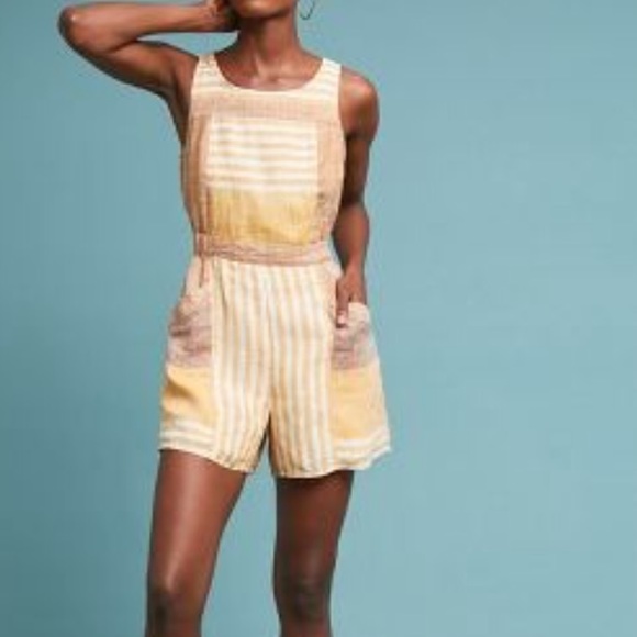 Anthropologie Pants - Wesley Striped Romper